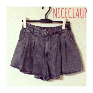 ナイスクラップ(NICE CLAUP)のNICECLAUP♡デニム生地ショーパン(ショートパンツ)