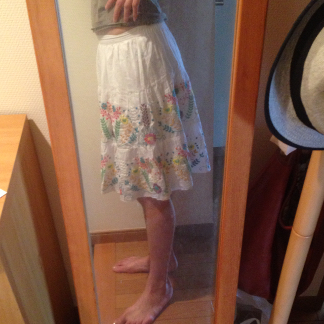 ANOTHER EDITION(アナザーエディション)の花柄ガーゼスカート(2way)♡ レディースのスカート(ひざ丈スカート)の商品写真