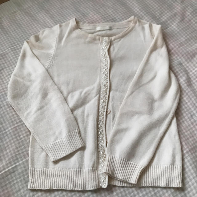 GU(ジーユー)のお値下guキッズカーディガン キッズ/ベビー/マタニティのキッズ服女の子用(90cm~)(カーディガン)の商品写真