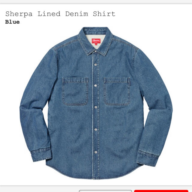 supreme sherpa lined denim shirt M