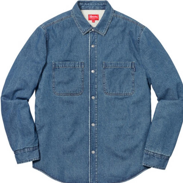 supreme sherpa lined denim shirt M