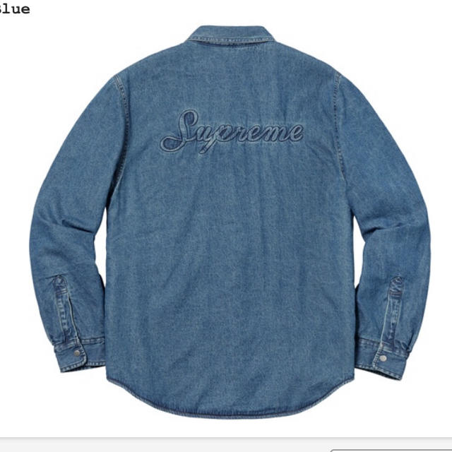 BlueSIZEsupreme Sherpa Lined Denim Shirt