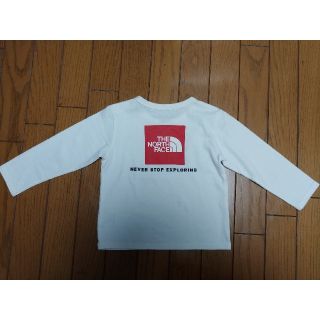 ザノースフェイス(THE NORTH FACE)の90サイズ　ザ・ノース・フェイス　キッズ　ロンT　スクエアロゴ　(Tシャツ/カットソー)