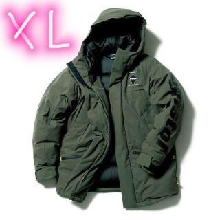 エフシーアールビー(F.C.R.B.)の【新品未使用】FCRB 18AW DOWN BENCH COAT カーキ(ダウンジャケット)