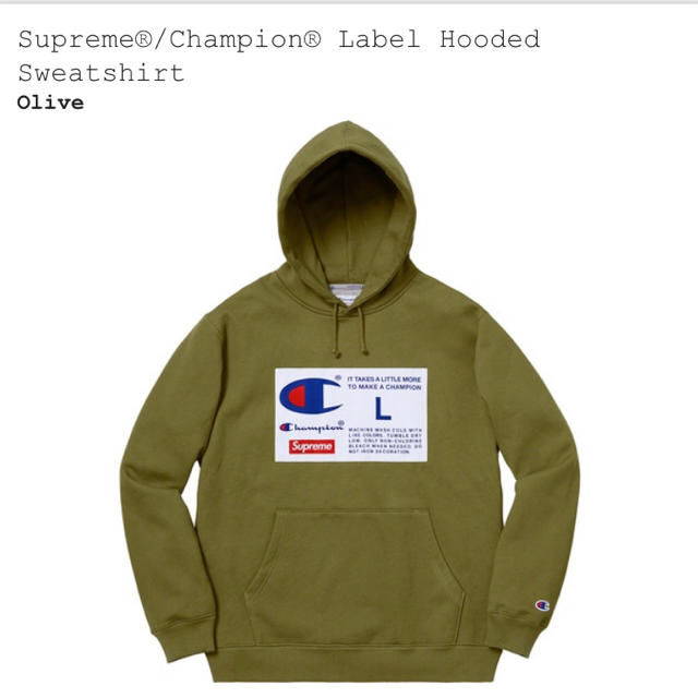 Supreme(シュプリーム)のSupreme®/Champion® Label Hooded  メンズのトップス(パーカー)の商品写真