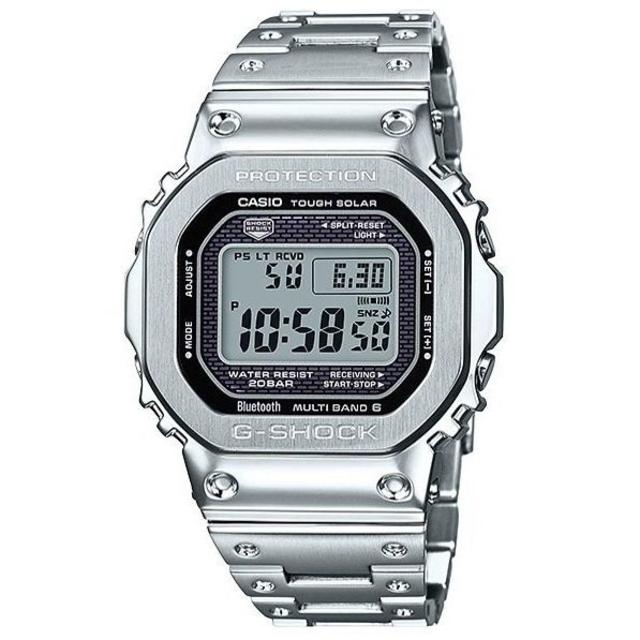 腕時計(デジタル)新品 G-SHOCK GMW-B5000D-1JF シルバー フルメタル