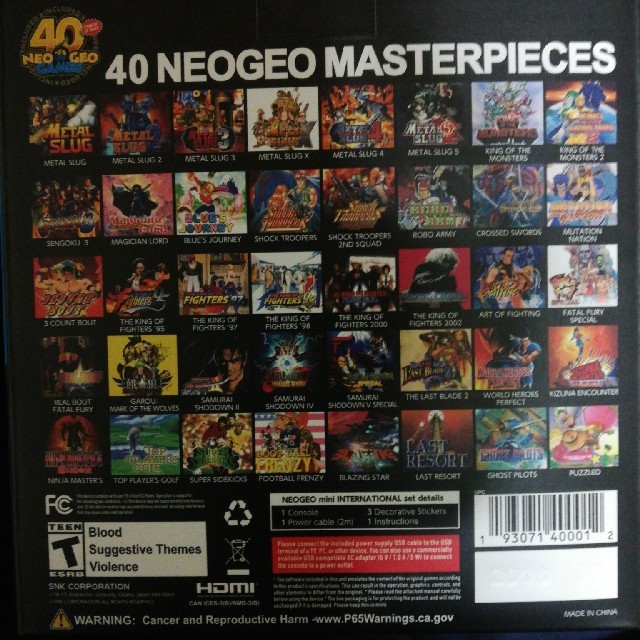 NEOGEO(ネオジオ)のNEOGEO  mini エンタメ/ホビーのゲームソフト/ゲーム機本体(家庭用ゲーム機本体)の商品写真