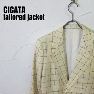 CICATA/シカタ チェック テーラード ジャケット