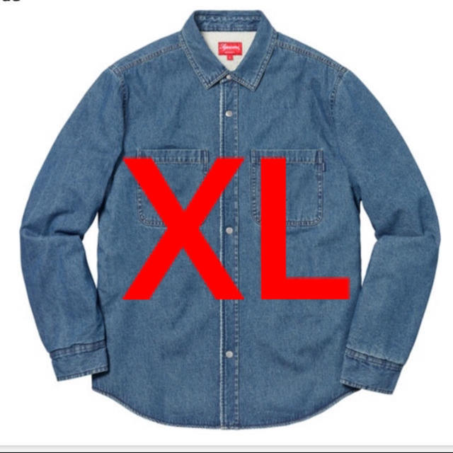 値下げ XL supreme denim デニム シャツ