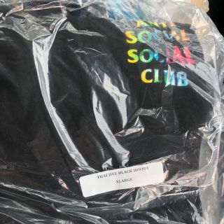 アンチ(ANTI)のアンチソーシャル assc パーカー 18aw XL(パーカー)