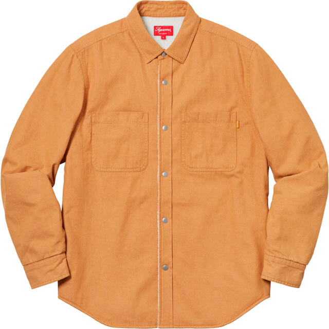 Supreme(シュプリーム)の【Mサイズ】Sherpa Lined Denim Shirt Gold メンズのジャケット/アウター(Gジャン/デニムジャケット)の商品写真