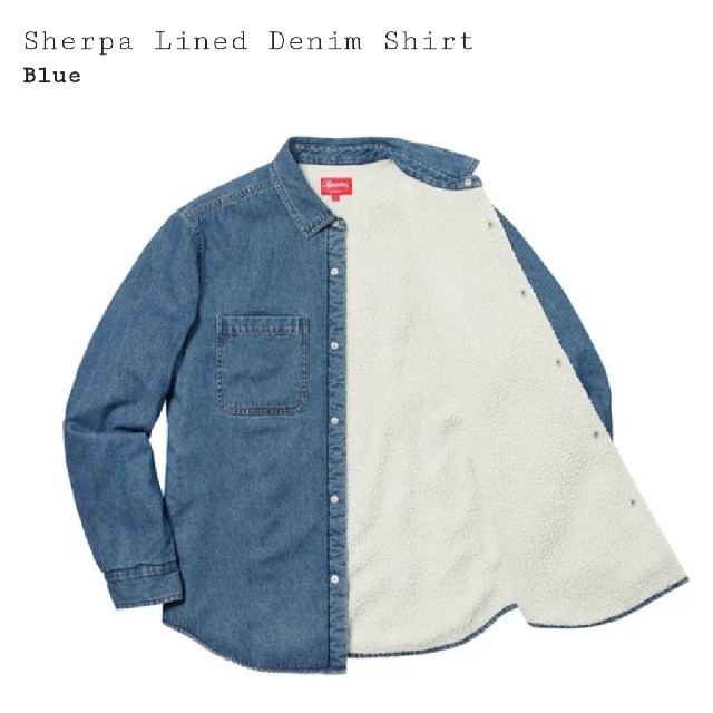 supreme sherpa lined denim shirt