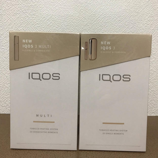 発送方法ゆうパックIQOS 3 + IQOS 3 MULTIセット ブリリアントゴールド キット