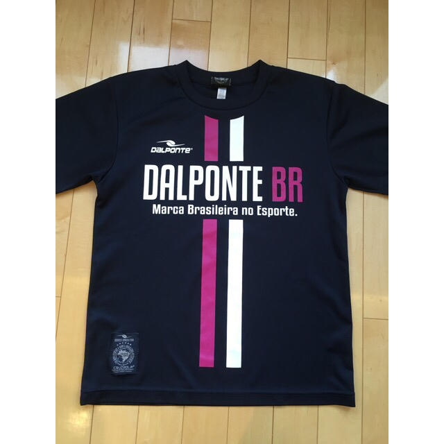 DalPonte(ダウポンチ)の★DALPONTE★（中古）ダウポンチ プラシャツ＆パンツ（S）ネイビー×ピンク スポーツ/アウトドアのサッカー/フットサル(ウェア)の商品写真