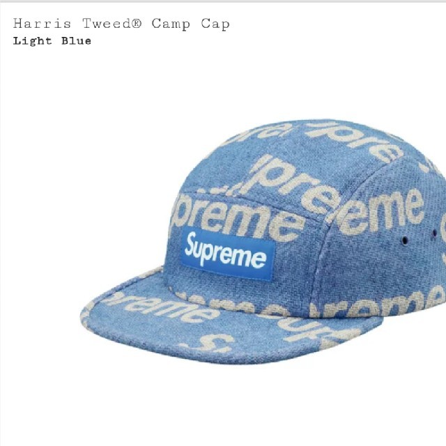 Supreme Harris Tweed Camp Cap キャップCamp