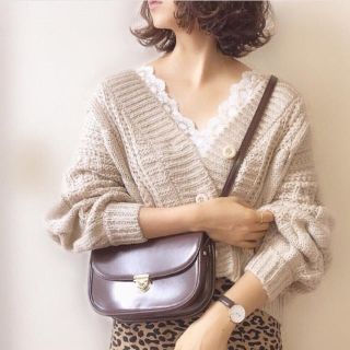 ナチュラルクチュール(natural couture)のnatural couture 今期ざっくりカーディガン♡完売色♡(カーディガン)