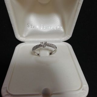 スタージュエリー(STAR JEWELRY)のsakiko様専用 スタジュ ハートシェイプダイヤリングpt950 0.25ct(リング(指輪))