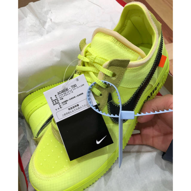 NIKE(ナイキ)のNike Air force1 off-white Volt 27cm メンズの靴/シューズ(スニーカー)の商品写真