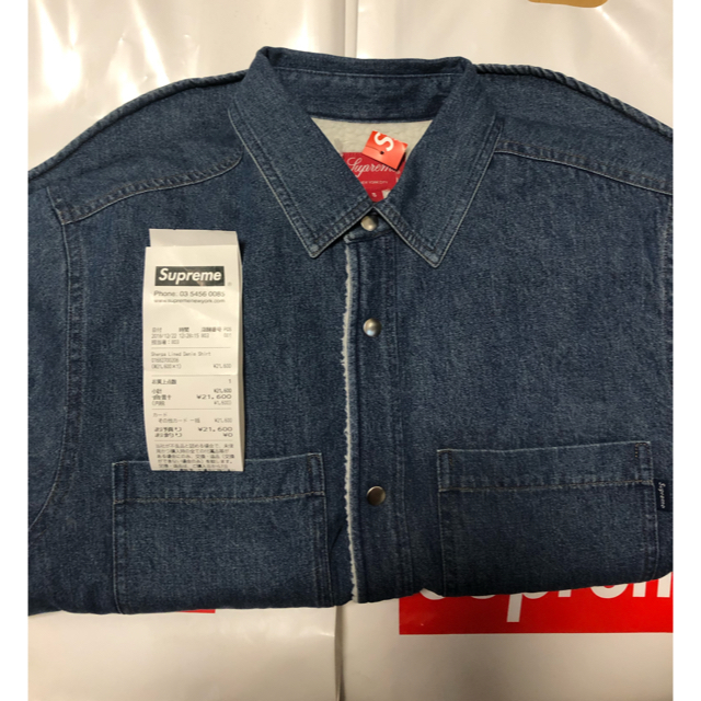 supreme sherpa lined denim shirt - シャツ