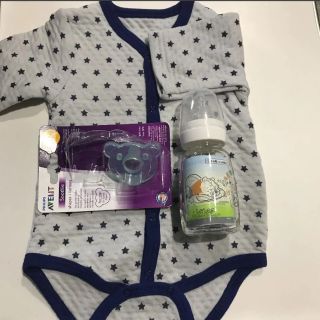 フィリップス(PHILIPS)のフィリップス くまさんおしゃぶり 哺乳瓶 肌着 3点 おまとめ 新品 未使用(その他)