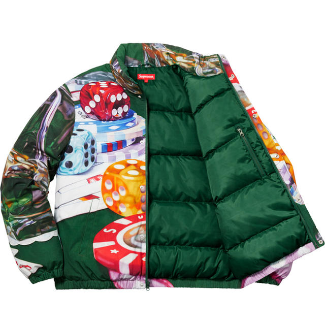 18aw Supreme カジノ　casino puffy ダウン　ジャケット