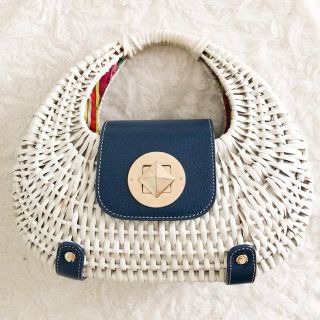 ケイトスペードニューヨーク(kate spade new york)のkatespade  かごバック(ハンドバッグ)