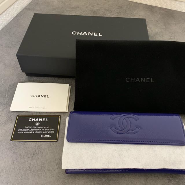 CHANEL(シャネル)の本物 シャネル 美品 売り切り！早い者勝ち♪長財布 ブルー レディースのファッション小物(財布)の商品写真