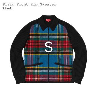 シュプリーム(Supreme)のsupreme Plaid Front Zip Sweater キムタク(ニット/セーター)