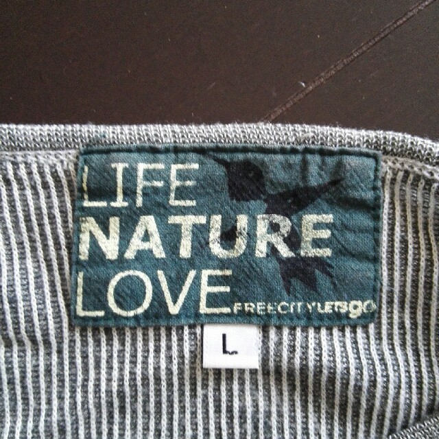 Ron Herman(ロンハーマン)のロンハーマン フリーシティ　カットソー　 life  nature  love メンズのトップス(Tシャツ/カットソー(七分/長袖))の商品写真