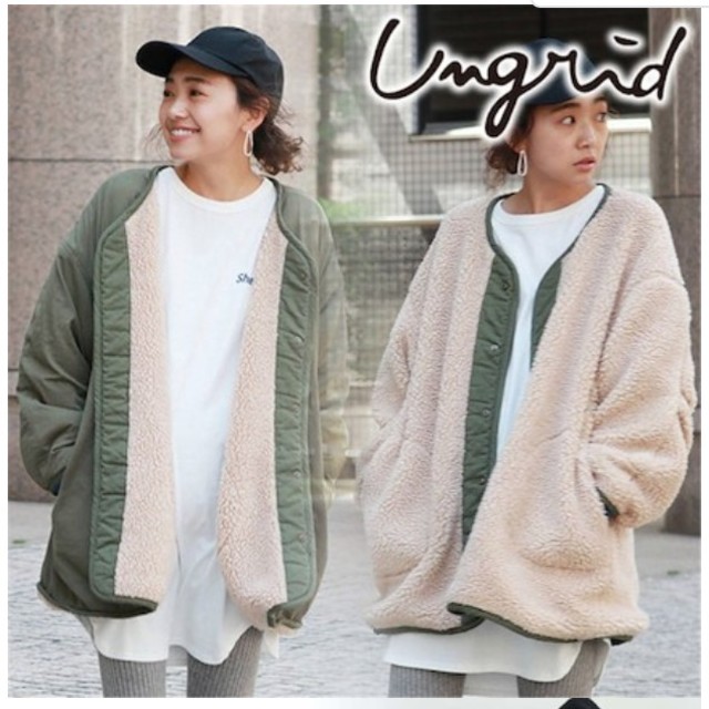 Ungrid(アングリッド)のアングリッド♡リバーシブルボアコート レディースのジャケット/アウター(ブルゾン)の商品写真