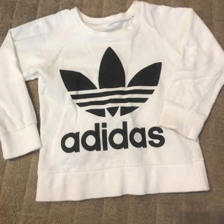 アディダス(adidas)のadidas♡ベビートレーナーホワイト(Tシャツ/カットソー)