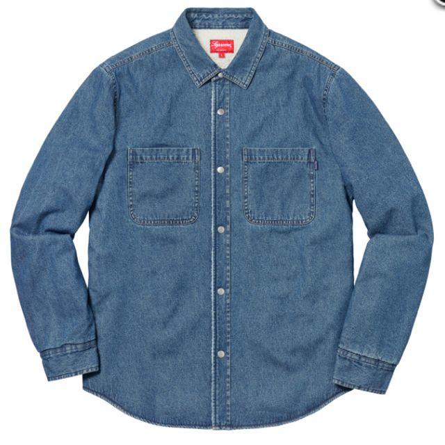 【Sサイズ】Supreme Sherpa Lined Denim Shirt