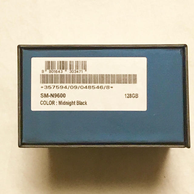 GALAXY note9 simフリー版 SM-N9600 ミッドナイトブラック