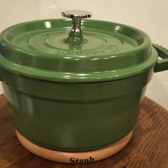 STAUB ココットラウンド ライムグリーン