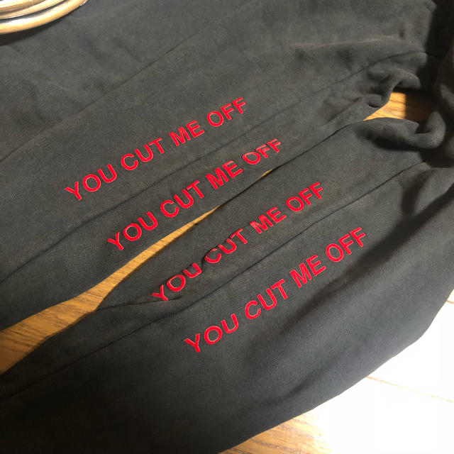 off-white 16aw スウェットパンツ YOU CUT ME OFF