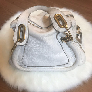 クロエ(Chloe)のWE様専用♡Chloe Paraty♡クロエ パラティ♡白 バッグ ゴールド金具(ハンドバッグ)