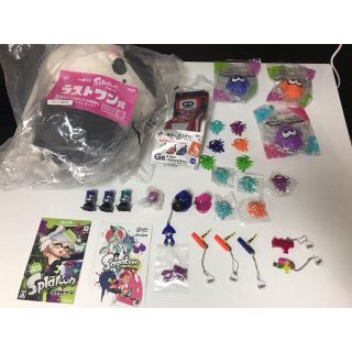 ニンテンドウ(任天堂)のスプラトゥーン玩具セット(ジャッジくん、ホタルちゃんポストカード、佐賀県コラボ他(ゲームキャラクター)