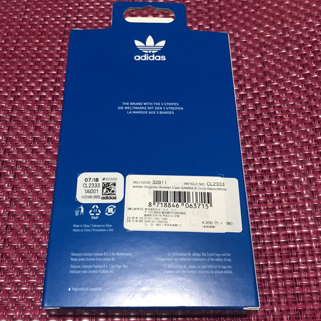 adidas(アディダス)のアディダス iPhoneケース XR用 CL2333 スマホ/家電/カメラのスマホアクセサリー(iPhoneケース)の商品写真