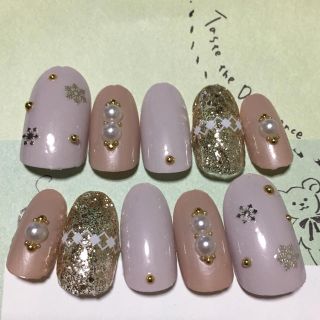 sale✨雪の結晶ネイル♡冬ネイル