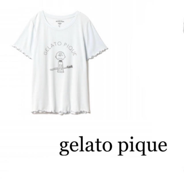 gelato pique(ジェラートピケ)の【新品タグ付き】gelato pique スヌーピコラボTシャツ レディースのルームウェア/パジャマ(ルームウェア)の商品写真