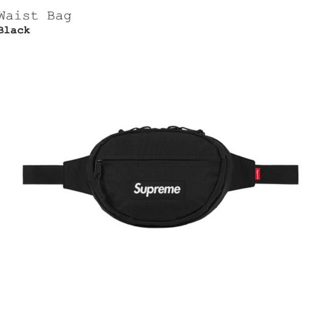 新品未使用 18aw Supreme Waist Bag BLACK