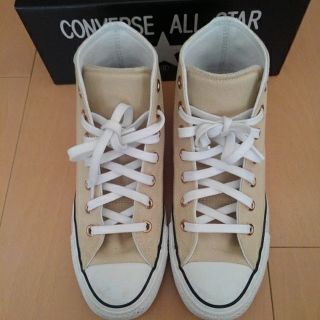 コンバース(CONVERSE)の値下げ済み★コンバース100周年・ベージュ(スニーカー)