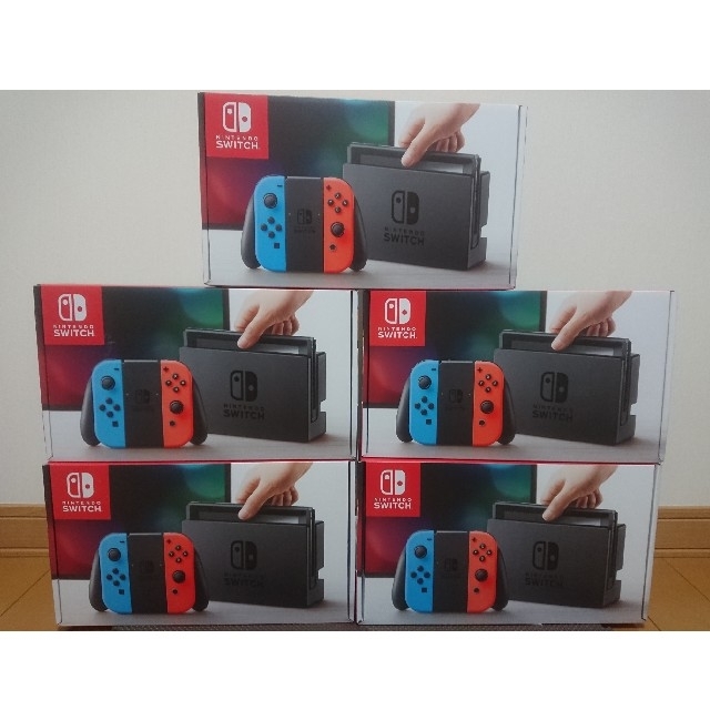 値引 Nintendo 5台セット 新品・未使用 ネオン ニンテンドースイッチ Switch 家庭用ゲーム機本体