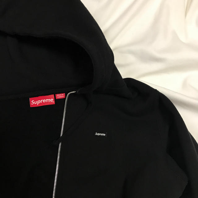 supreme  small box zip up hoodedトップス