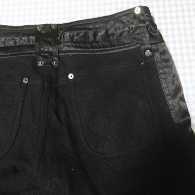 JET LABEL(ジェットレーベル)のJet Label デザインウールパンツ ブラック 36号 used レディースのパンツ(カジュアルパンツ)の商品写真