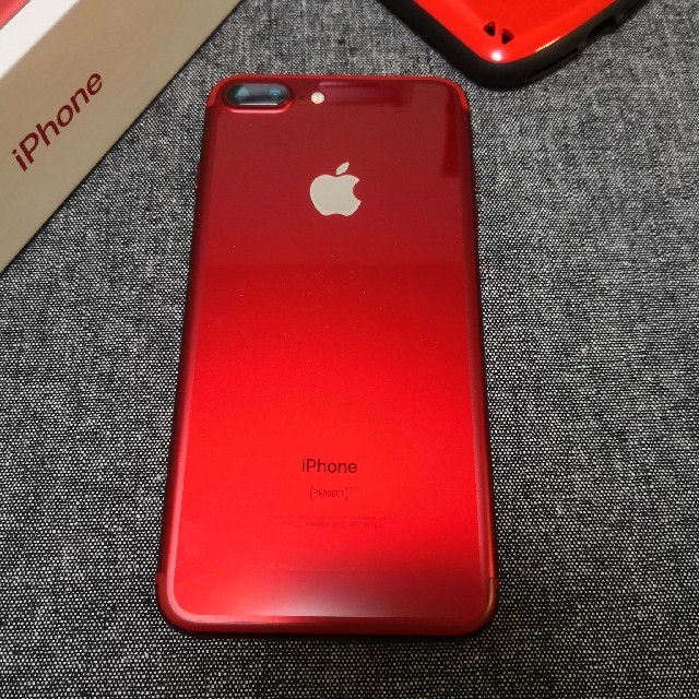 即納！最大半額！】 Plus SIMフリー美品iPhone7 - iPhone 128GB RED ...