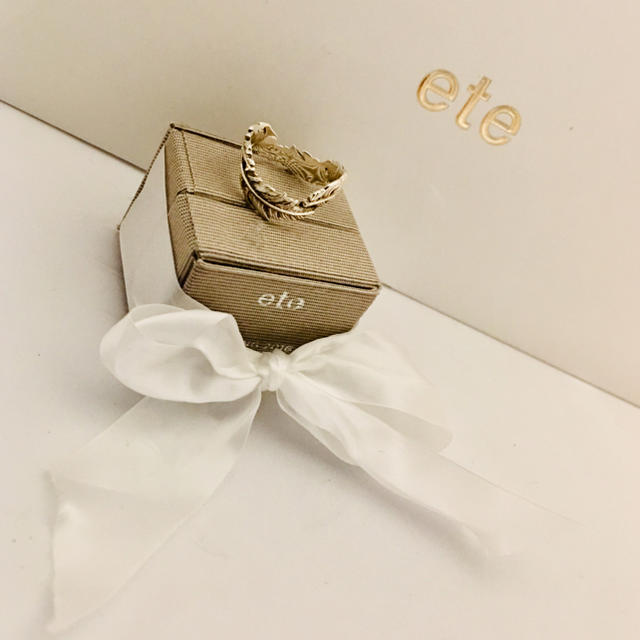 未使用◊ete◊エテ◊フェザー◊ピンキー リング◊ silver ring ◊