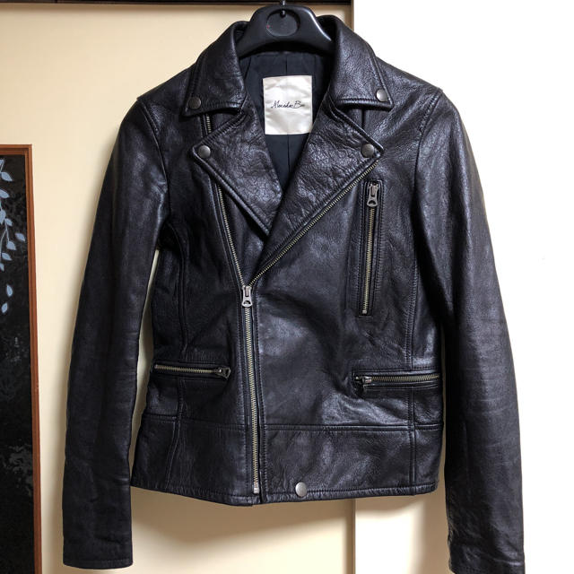モロコバー 本革 レザー ライダース ジャケット - ライダースジャケット