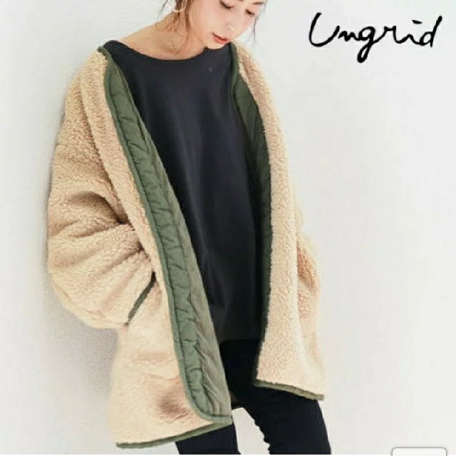 Ungrid(アングリッド)のアングリッド♡リバーシブルボアコート レディースのジャケット/アウター(ブルゾン)の商品写真