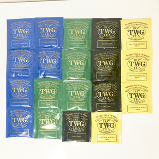 TWG 紅茶 ティーバッグ 青茶 緑茶 黒茶 個包装 19点セット 小分けパック(茶)